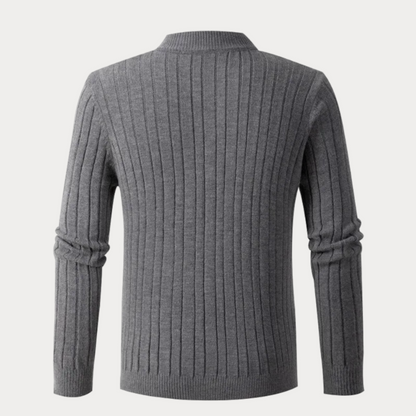 Casual gebreide trui heren – Comfortabele trui van katoen met ronde hals