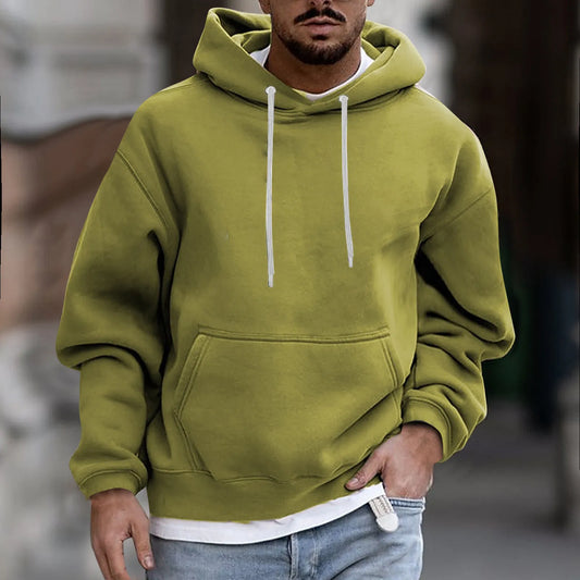 Hoodie voor heren – Comfortabele hoodie met trekkoord en zachte stof