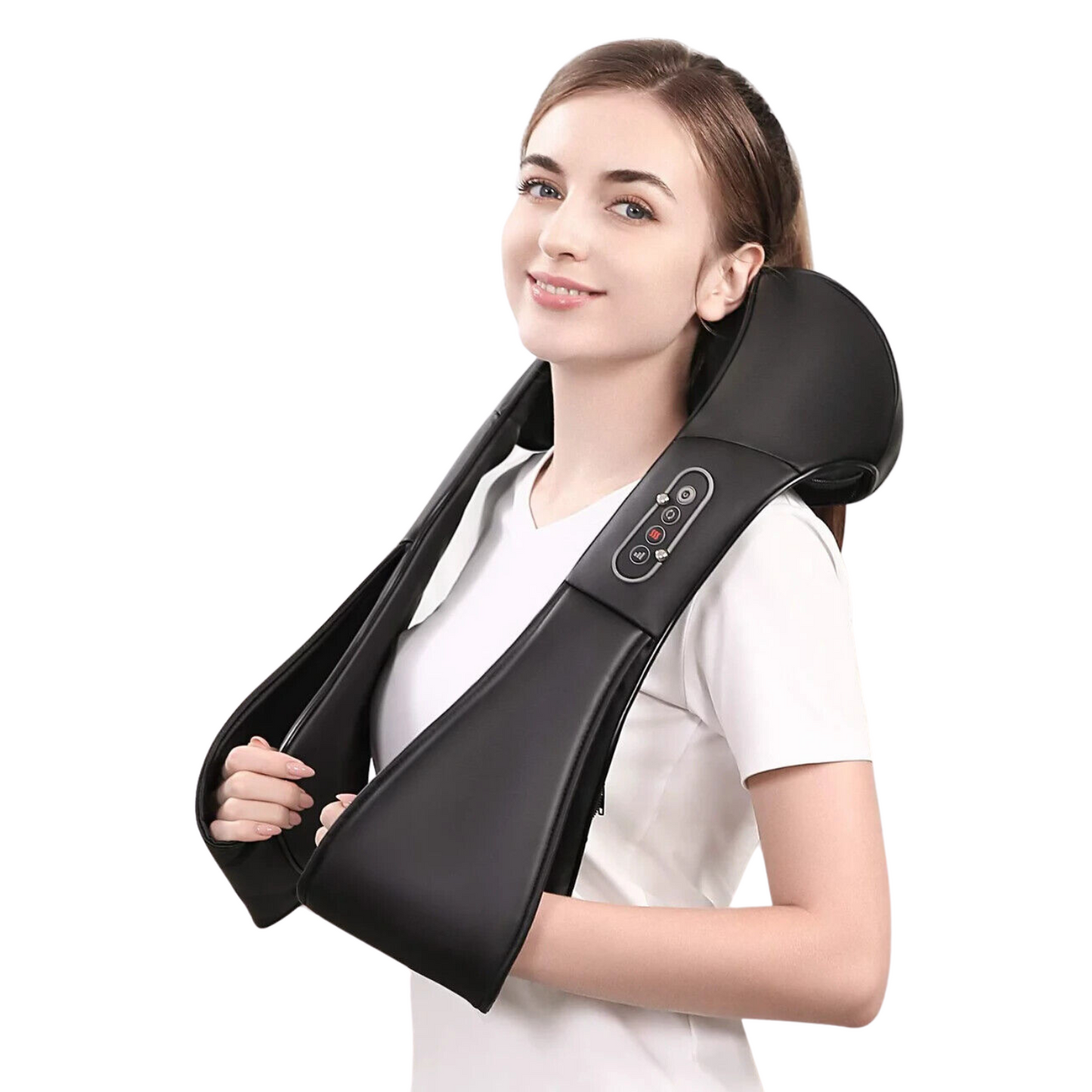 Shiatsu Nek- en Schouder Massager Verwarmd Diepe Weefsel Drukpunt