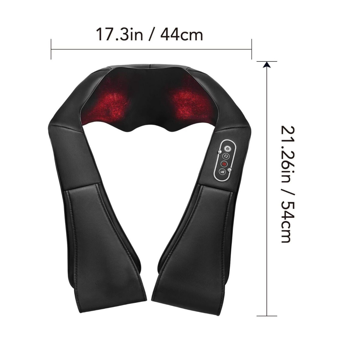 Shiatsu Nek- en Schouder Massager Verwarmd Diepe Weefsel Drukpunt