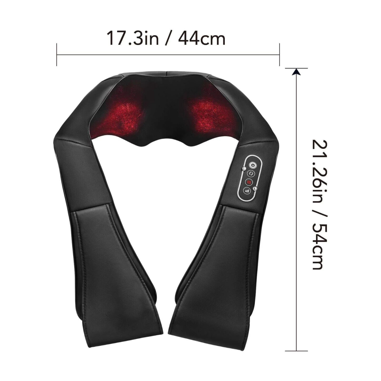 Shiatsu Nek- en Schouder Massager Verwarmd Diepe Weefsel Drukpunt
