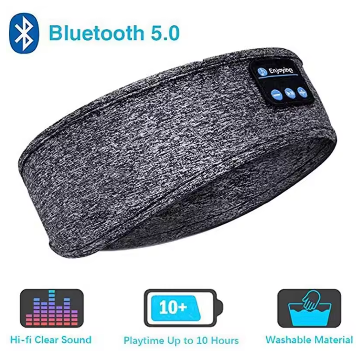Slaapkoptelefoon Draadloos Bluetooth Hoofdband