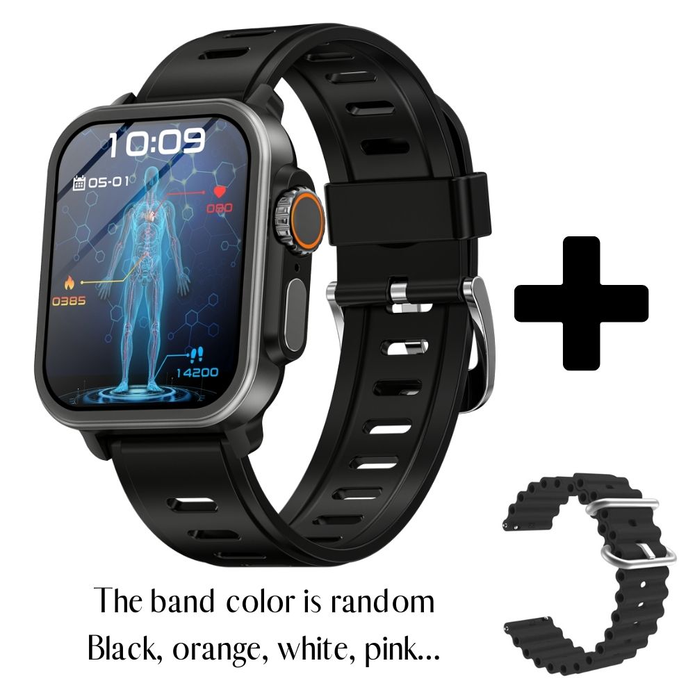 Slimme Horloge Bloedglucose Bloeddruk Hartslagmonitor Fitness Tracker