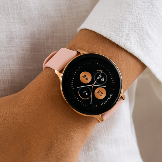 Slimme Horloge Ronde Display Siliconen Band Fitness
