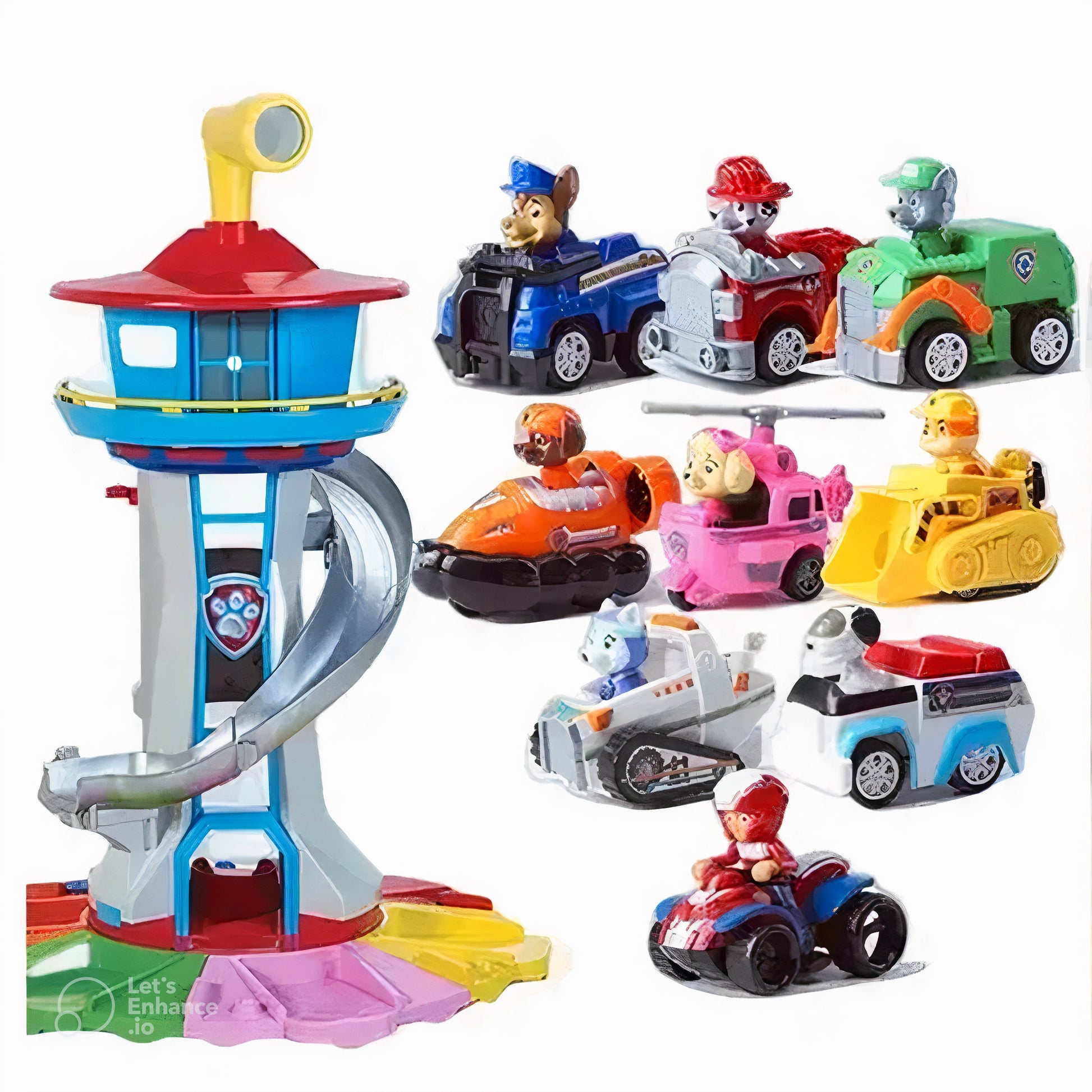Speelset met Auto's en Glijbaan