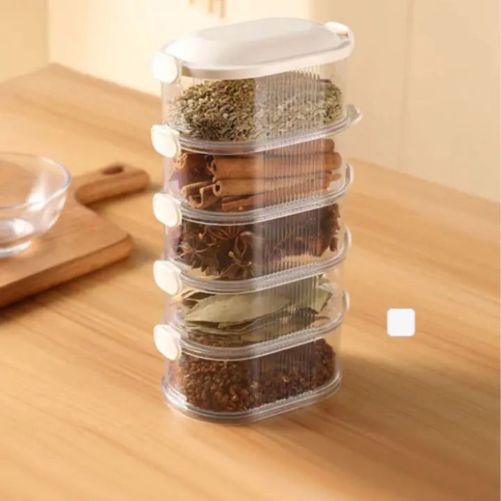 Stapelbare meerlaagse kruidenbox 5 stuks