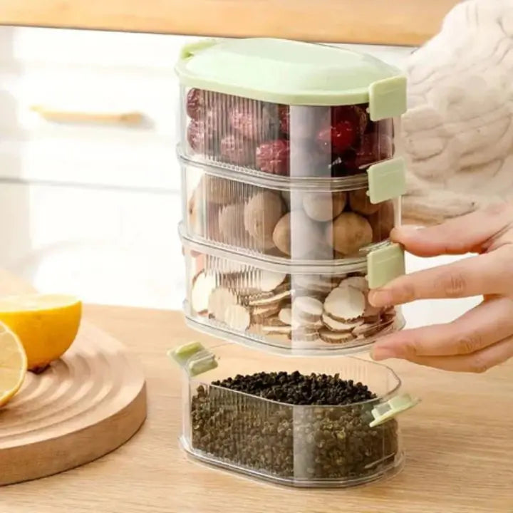 Stapelbare meerlaagse kruidenbox 5 stuks