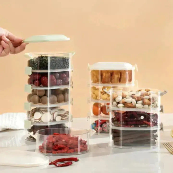 Stapelbare meerlaagse kruidenbox 5 stuks