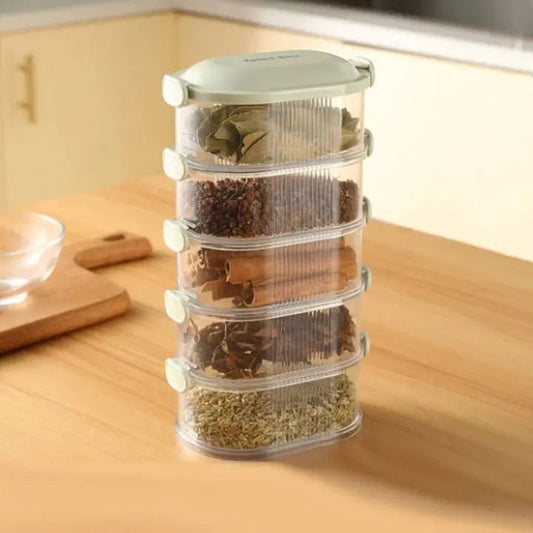 Stapelbare meerlaagse kruidenbox 5 stuks