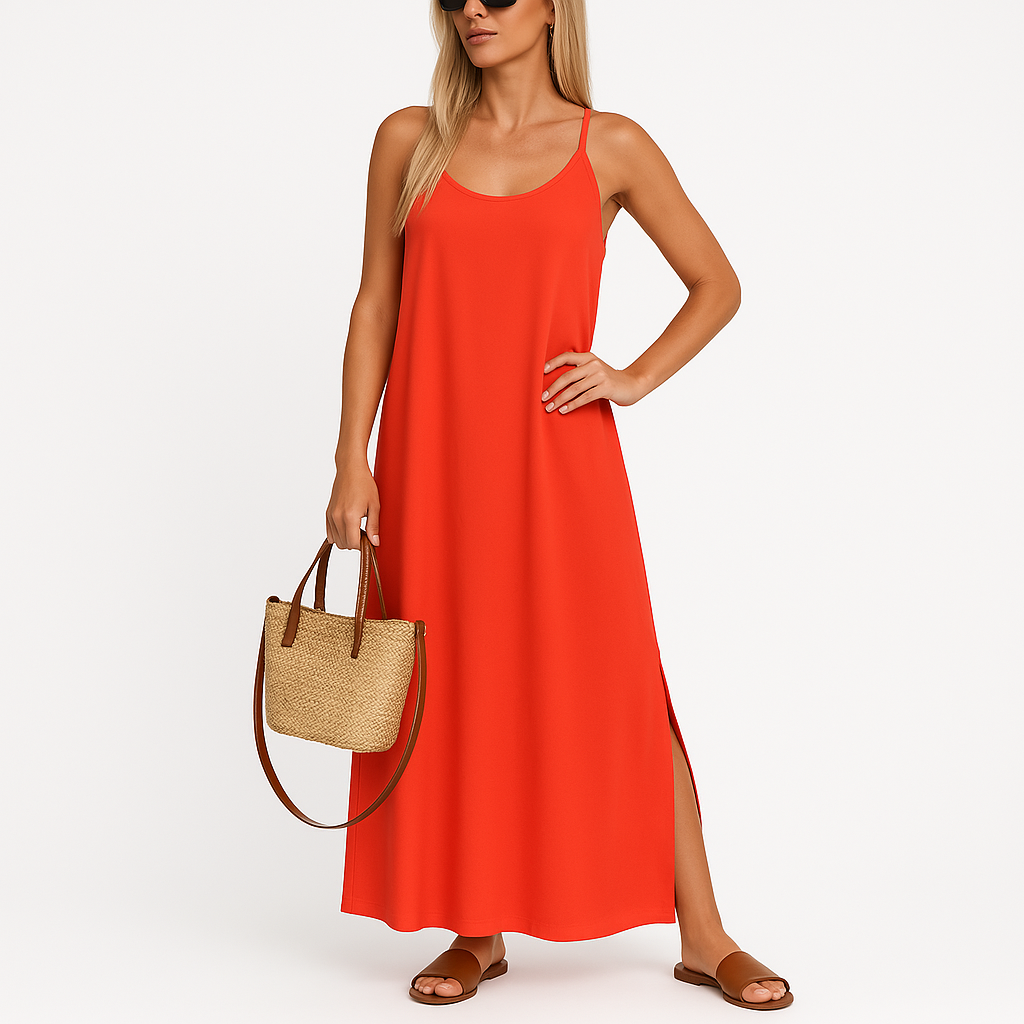 Strandjurk Dames – Losvallend Design met Spaghettibandjes van Polyester