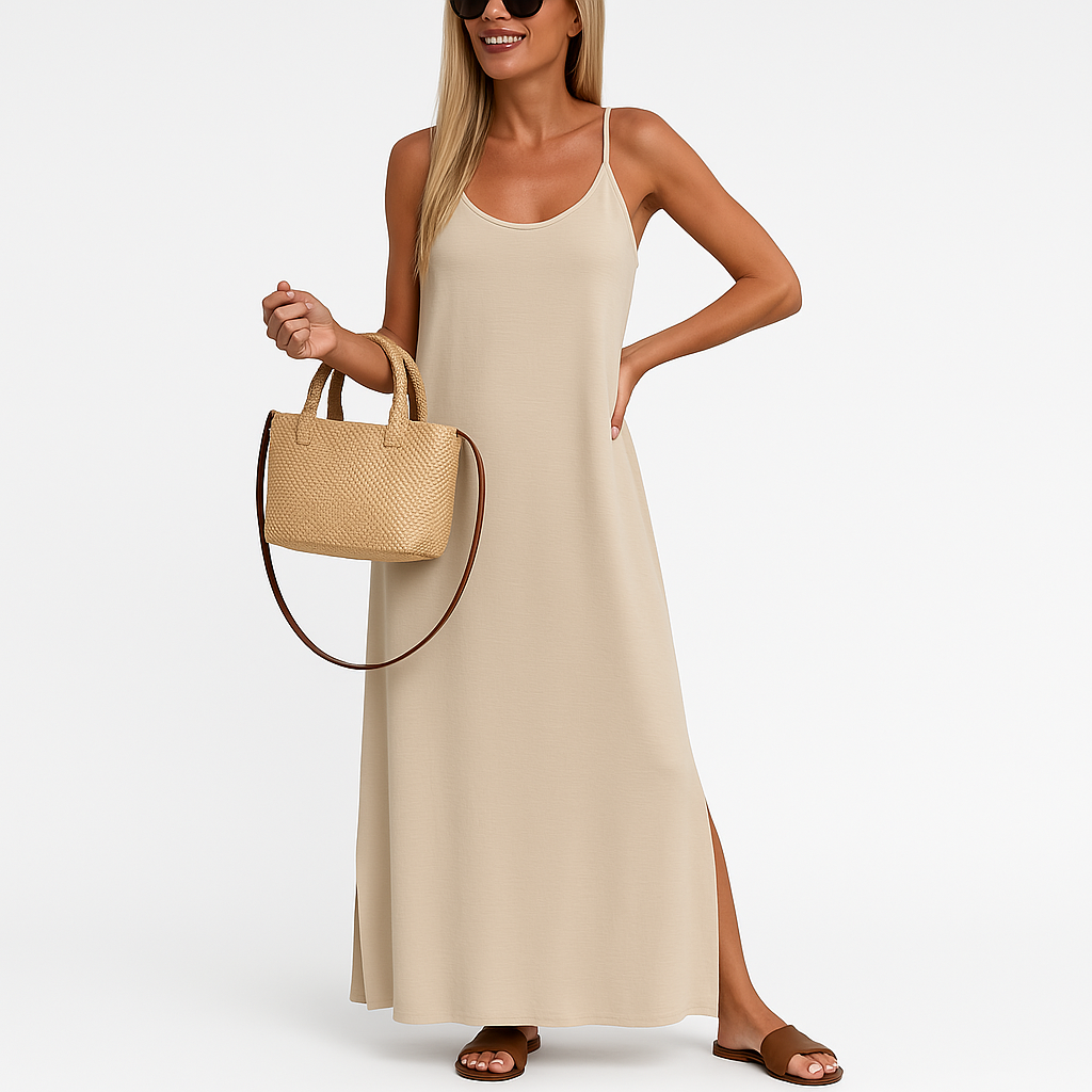 Strandjurk Dames – Losvallend Design met Spaghettibandjes van Polyester