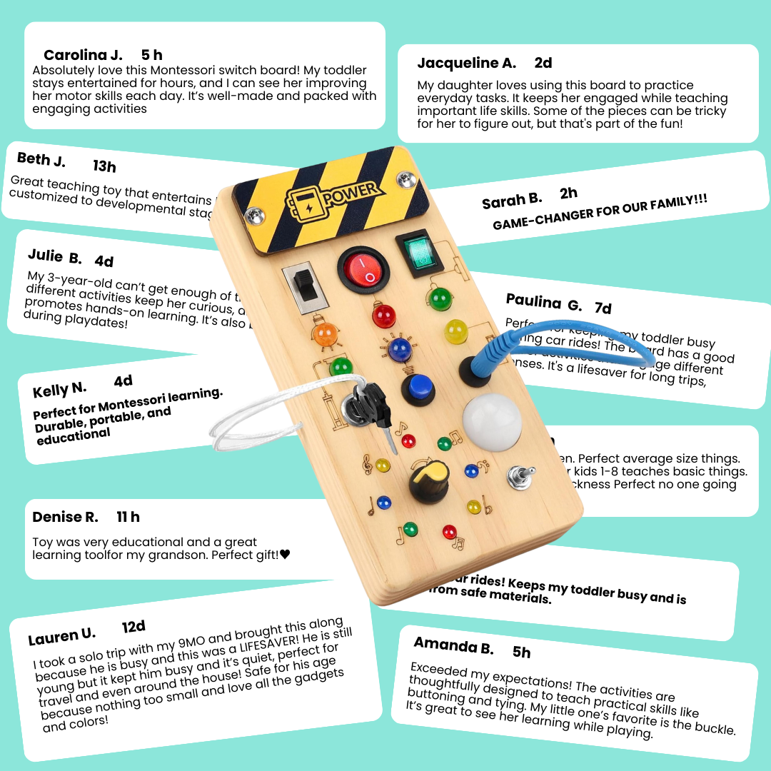 Montessori Schakelbord Educatief Speelgoed Activiteit Bord