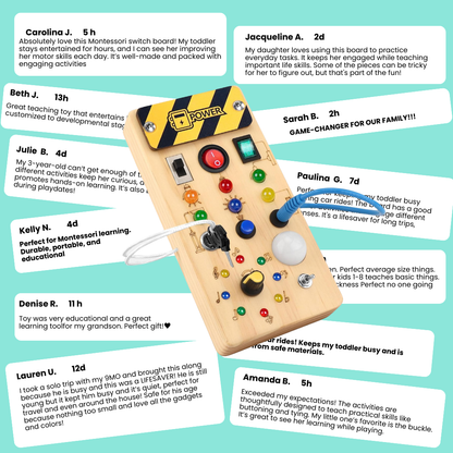 Montessori Schakelbord Educatief Speelgoed Activiteit Bord