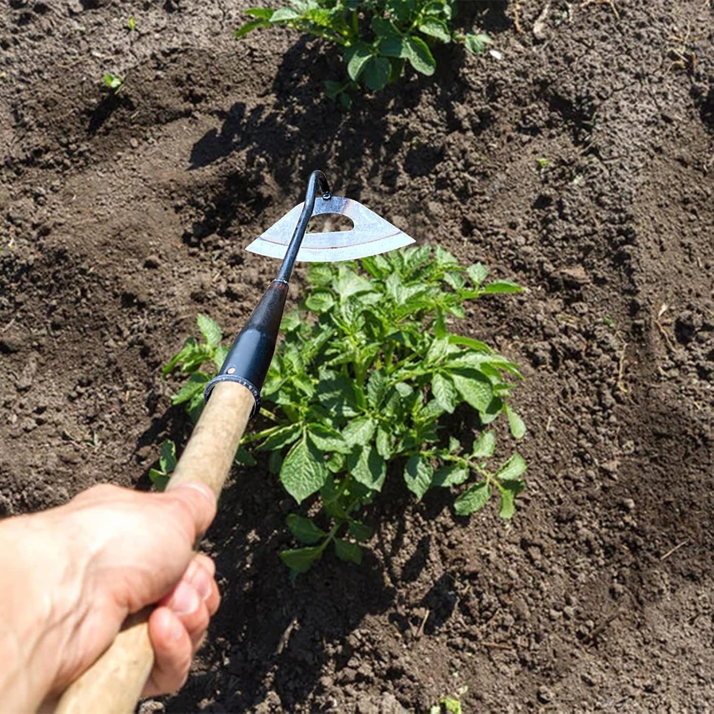 Tuinhark Set Stalen Onkruidbestrijdingsgereedschappen Lange Handgreep