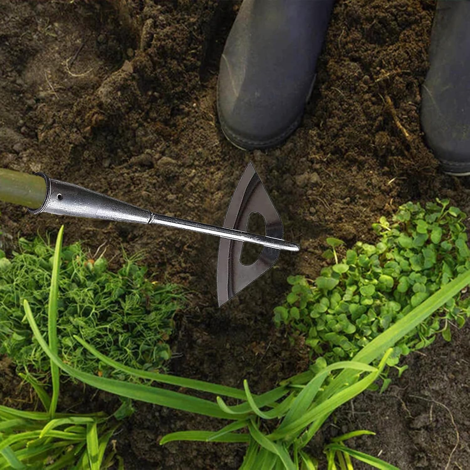 Tuinhark Set Stalen Onkruidbestrijdingsgereedschappen Lange Handgreep
