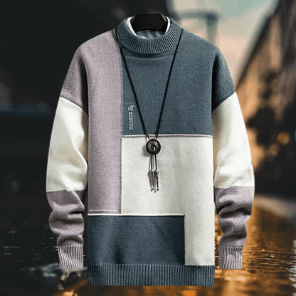 Heren Trui Multikleur – Comfortabele Gebreide Trui voor Casual en Sportief