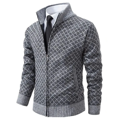 Heren Trui Col – Warme gebreide trui met col voor casual en formele stijl