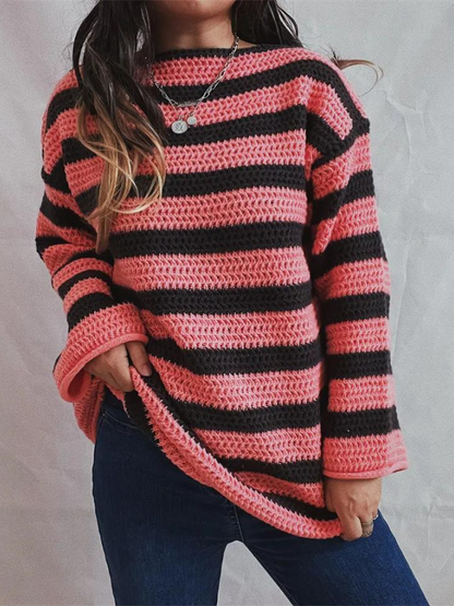 Gestreepte Dames-Trui – Comfortabele trui voor dames in trendy design