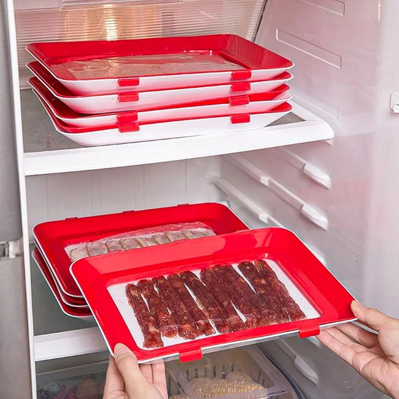 Vershoudcontainer luchtdicht stapelbaar opbergtray