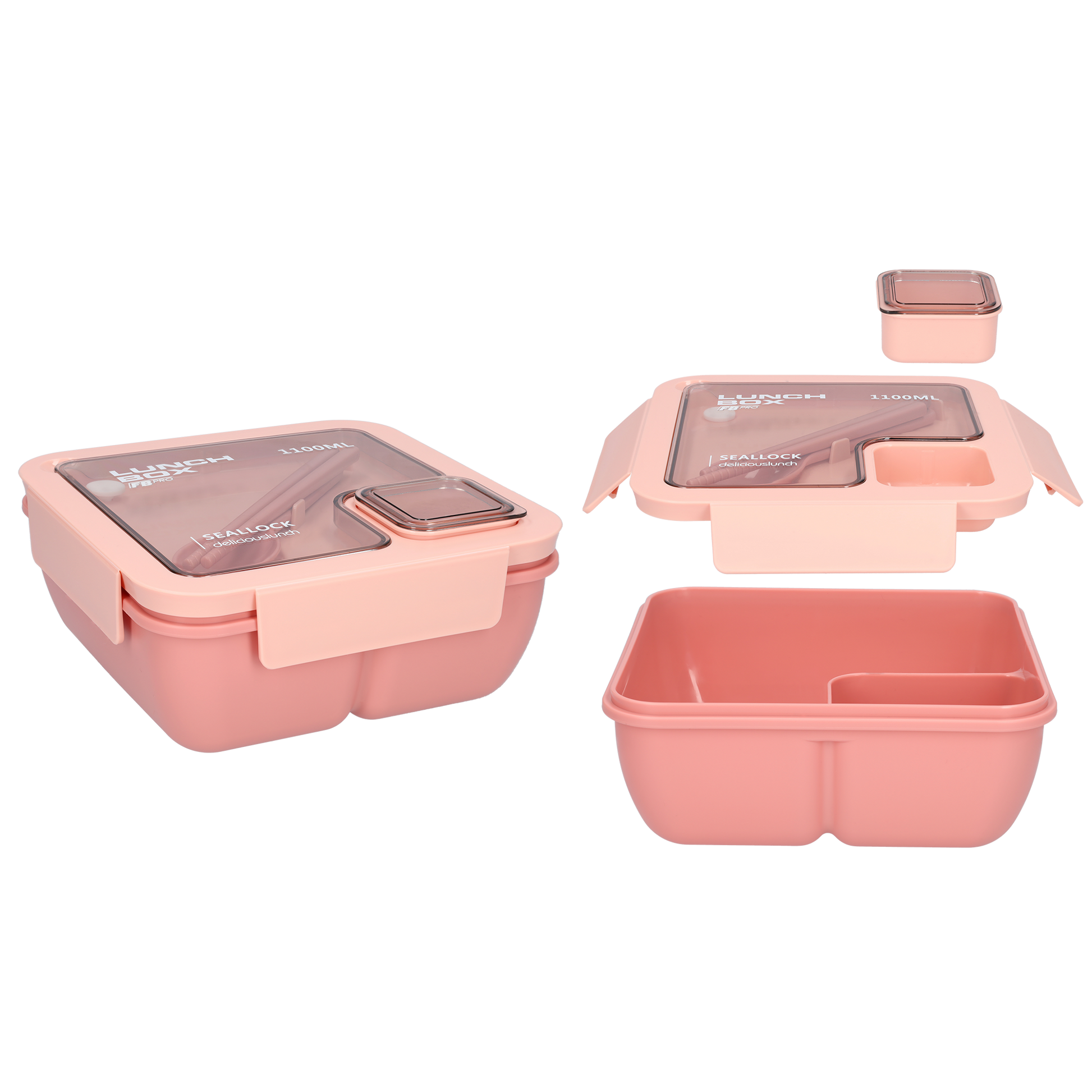 Vierkante lunchbox 1100ml