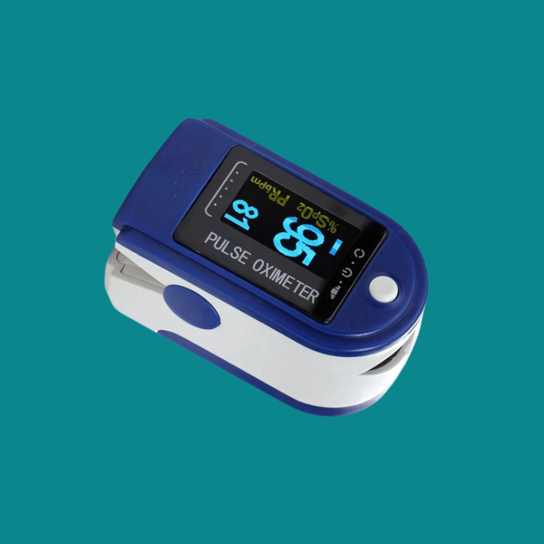 Vingerpulsoximeter met OLED-display voor bloedzuurstof en hartslag