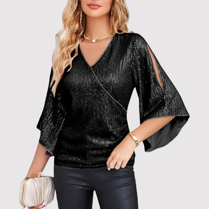 Glitter Top Dames – Glanzende Top voor Feestelijke Gelegenheden en Avondkleding