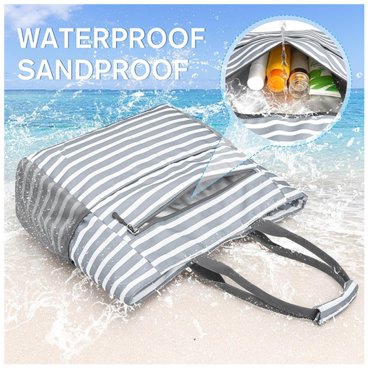 Waterdichte Vouwbare Strandtas Groot Tote