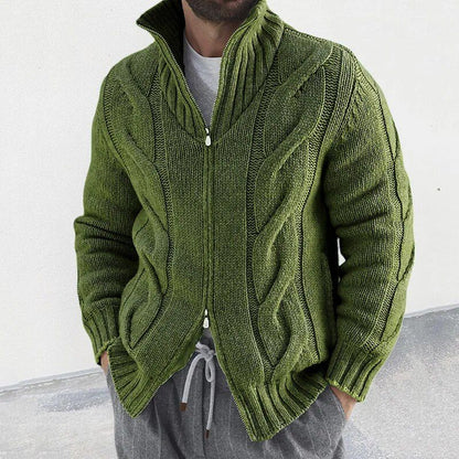 Rollkragen Cardigan heren – Stijlvolle gebreide trui voor casual en formele gelegenheden