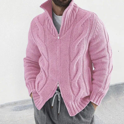Rollkragen Cardigan heren – Stijlvolle gebreide trui voor casual en formele gelegenheden