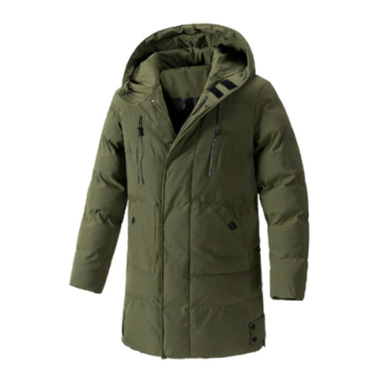 Heren Pufferjack met Capuchon – Warm Gewatteerd Jack met Meerdere Zakken