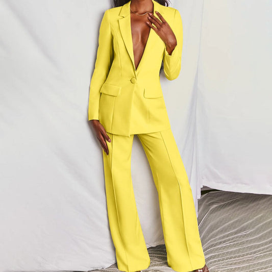 Blazer en Broekset Dames – Elegante Set voor Feestelijke en Zakelijke Gelegenheden