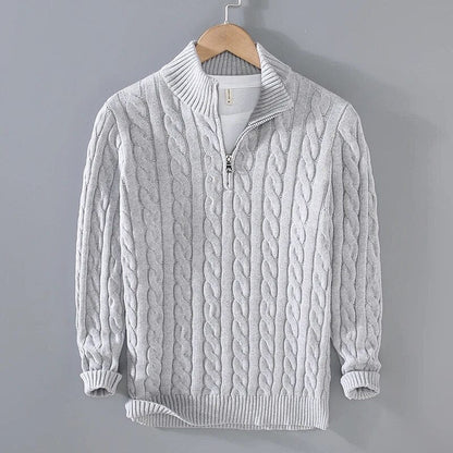 Heren Trui met Rits – Comfortabele en Stijlvolle Trui voor Herfst en Winter