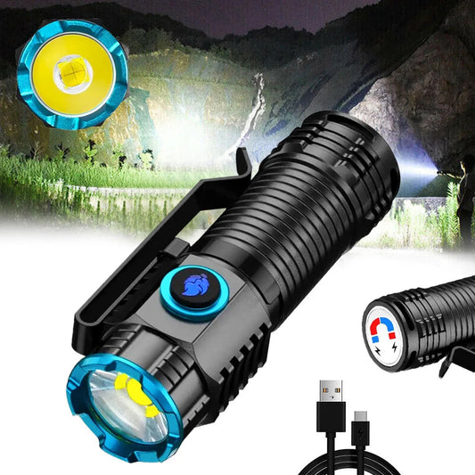 Zaklamp Oplaadbaar LED Toorts Compact