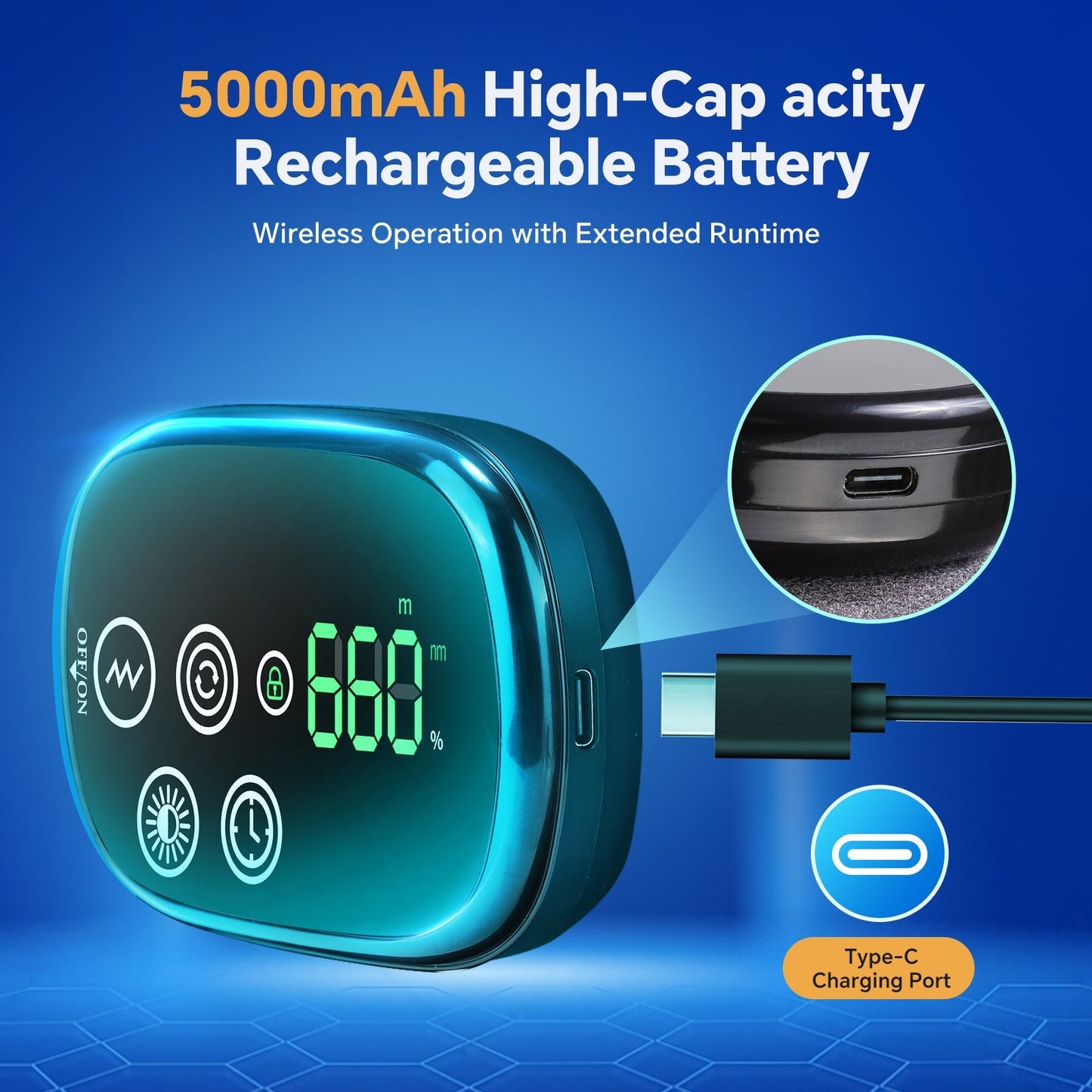 Lichttherapie LED Knieband met Vibratie