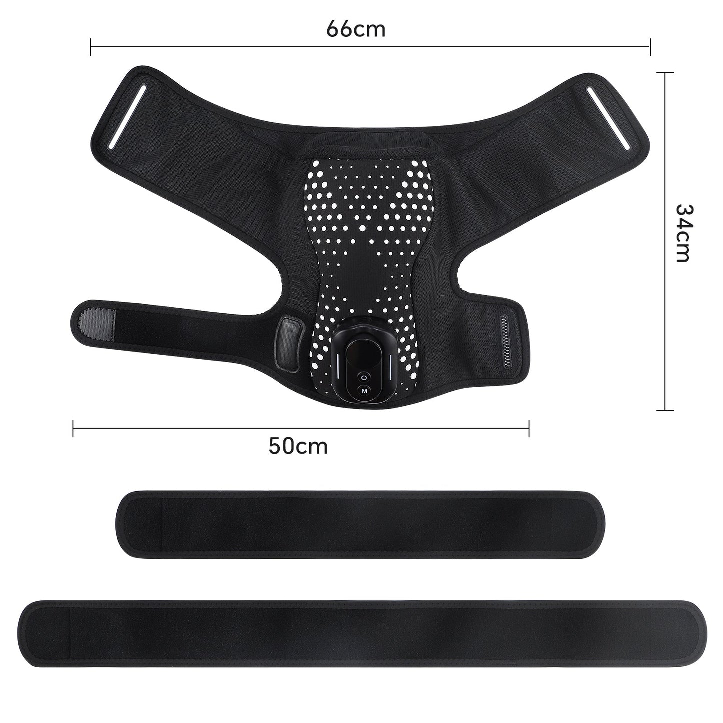 Vibratie Schouderwrap Pad Met Afstandsbediening Verwarmd