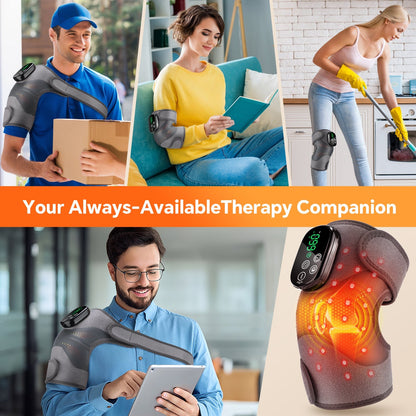 Lichttherapie LED Knieband met Vibratie