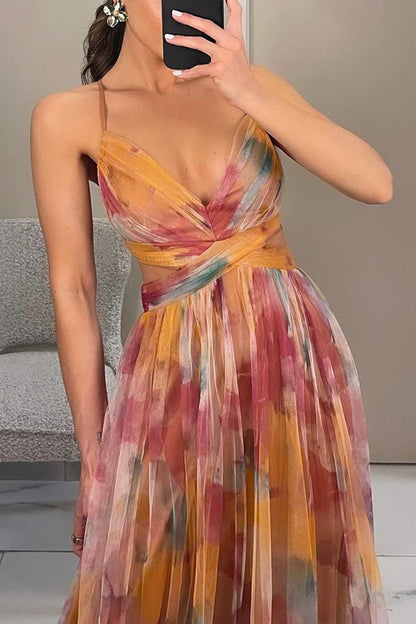 Giselle – Elegante jurk met bloemenprint voor speciale gelegenheden