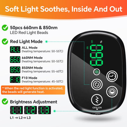 Roodlichttherapie Schoudermassager 660nm 850nm