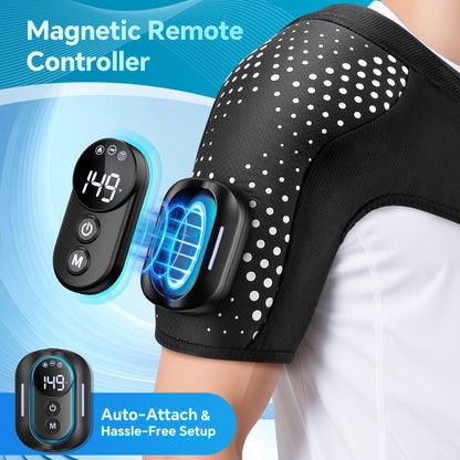 Vibratie Schouderwrap Pad Met Afstandsbediening Verwarmd