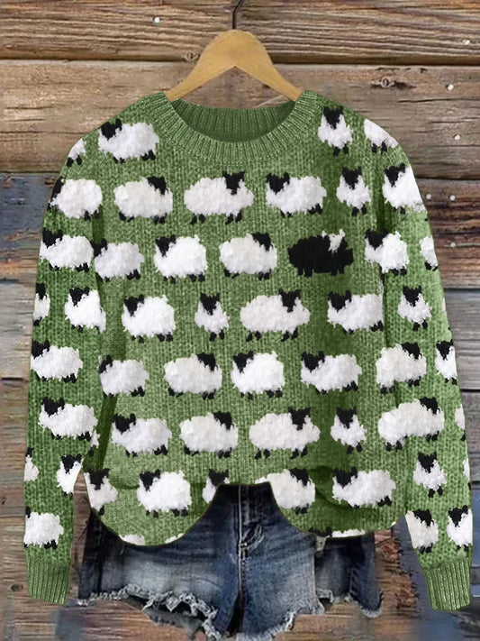 Dames Trui Bedrukt – Comfortabele Sweater met Uniek Design voor Casual Stijl