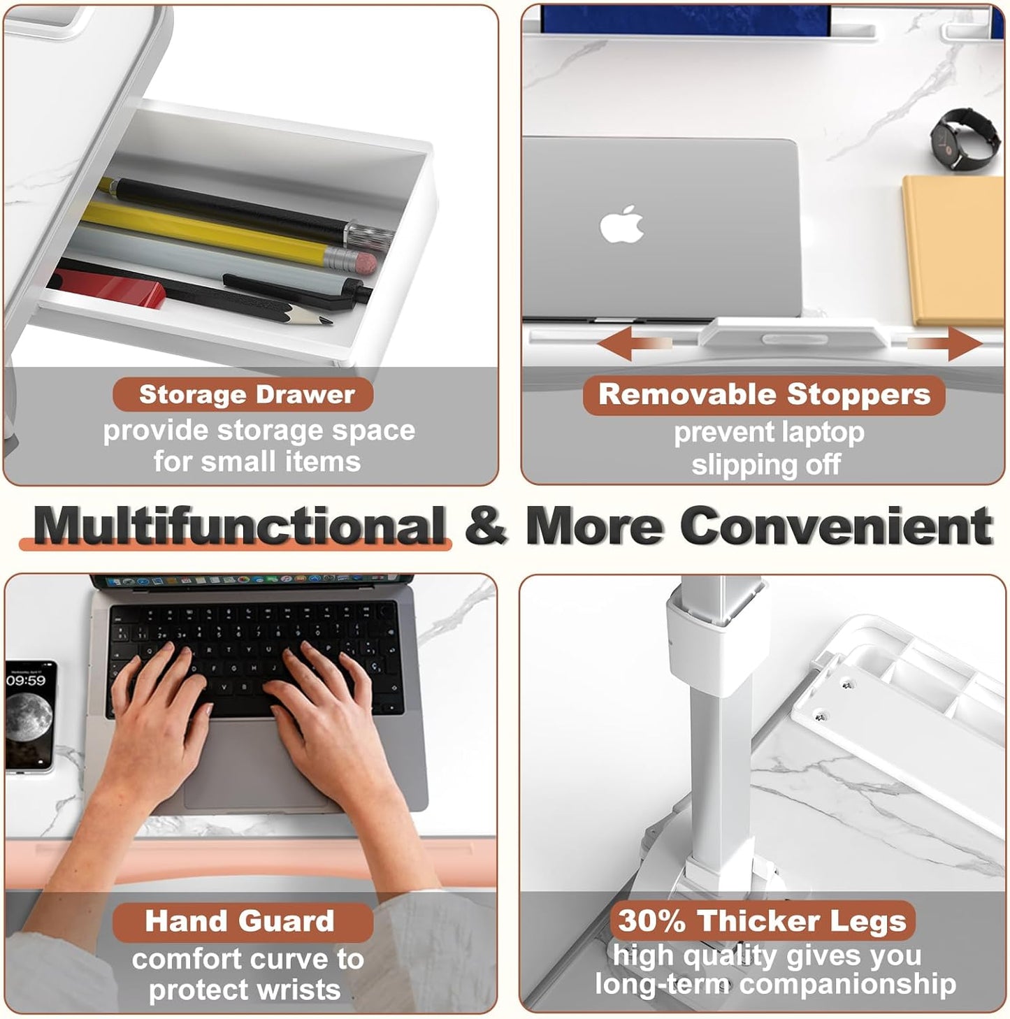 Laptopstandaard Verstelbaar voor Bed Bureau