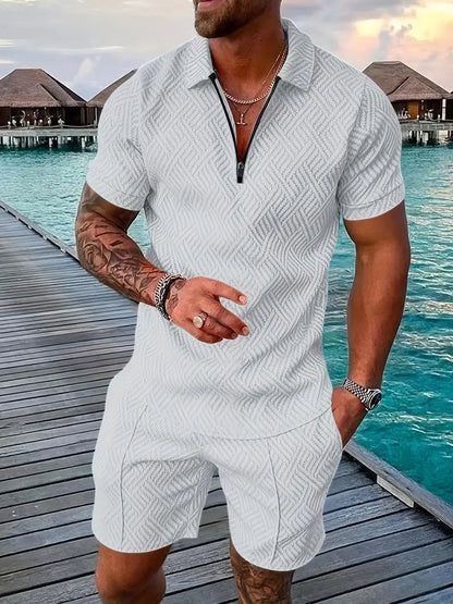 Poloshirt en Shorts voor Heren - Comfortabele Kleding voor Zomer en Vrije Tijd