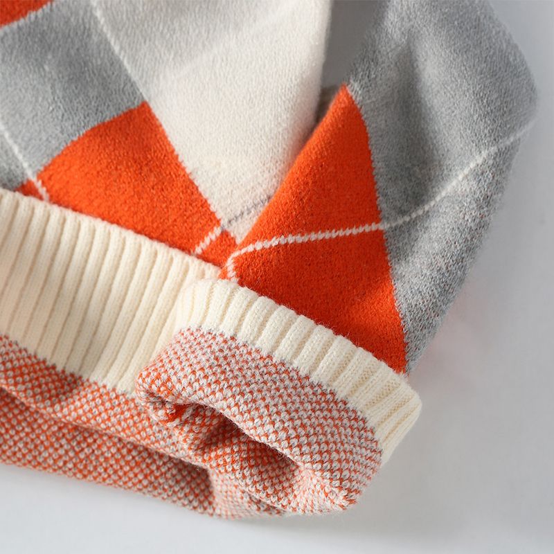 Herenpullover met ruitpatroon – Elegante trui voor casual en zakelijke gelegenheden
