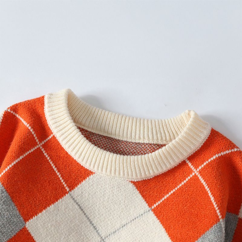 Herenpullover met ruitpatroon – Elegante trui voor casual en zakelijke gelegenheden