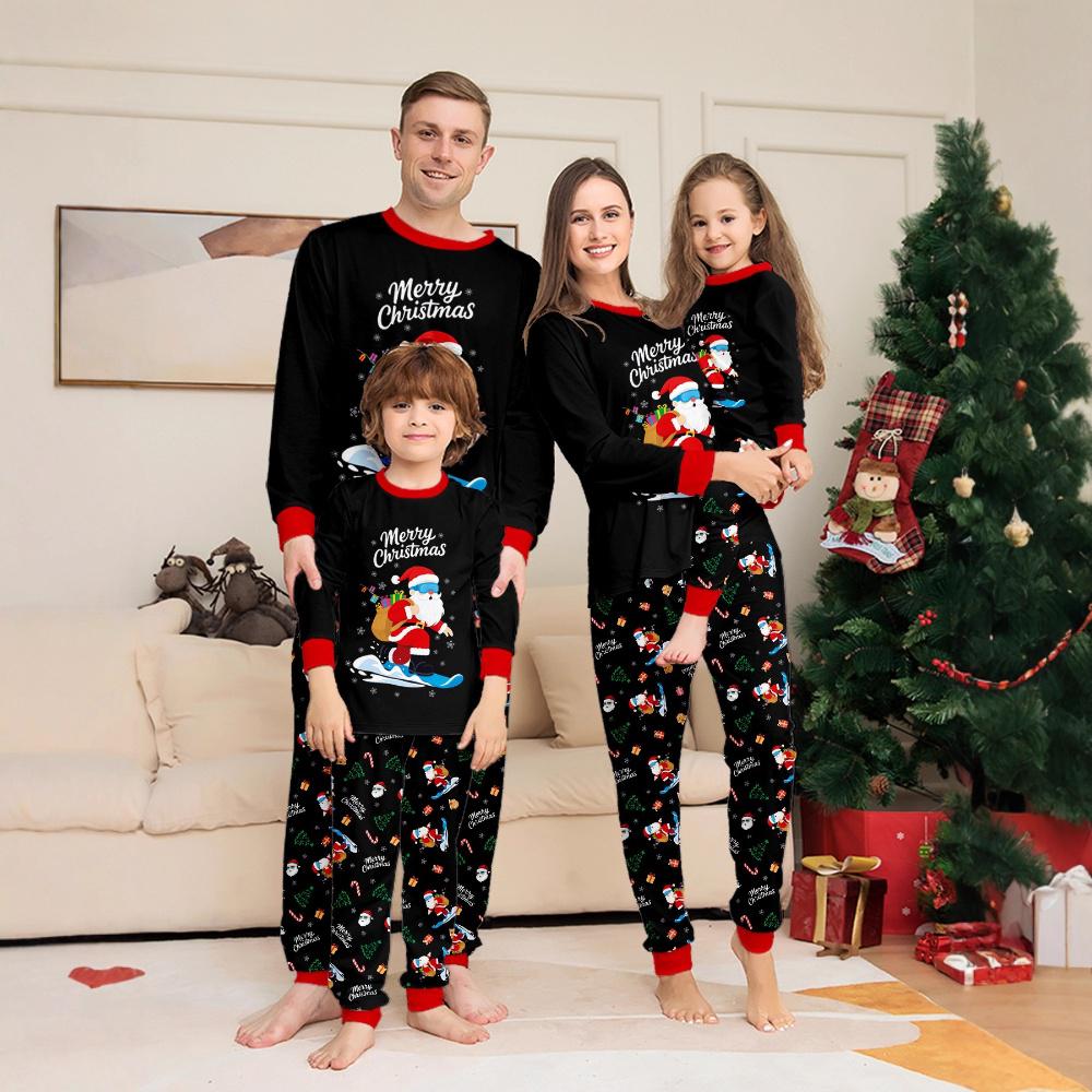 Familie Kerst Pyjama's Unisex Slaapoutfits Kinderen Volwassenen