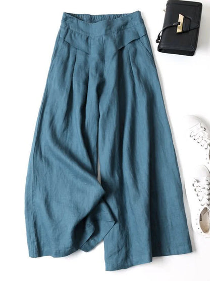 Hoge taille broek dames – Wijde pijpen trendy en comfortabel voor elke gelegenheid