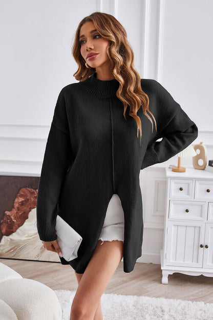 Dames Trui Ronde Hals – Trendy Gebreide Trui voor Herfst en Winter