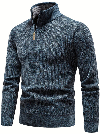 Coltrui heren – Warme gebreide trui met ronde hals en casual stijl