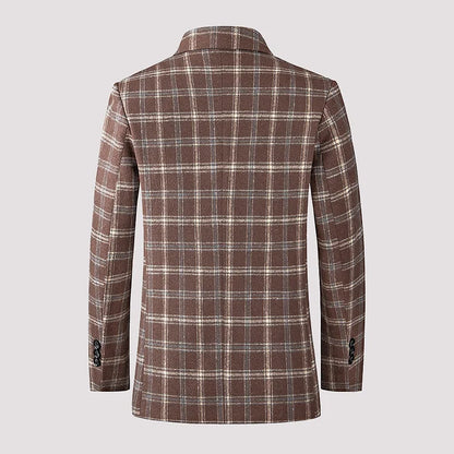 Blazer heren – Warme geruite blazer met reverskraag voor casual en zakelijke looks
