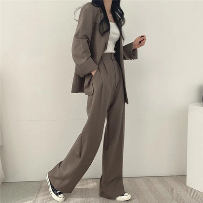 Blazer Dames – Elegante Rechte Broek voor Kantoor en Feestelijke Gelegenheden